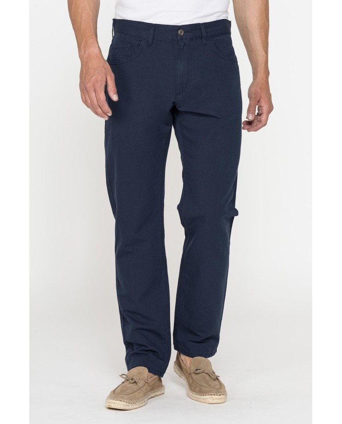 PANTALONE 5 TASCHE MOD. 707 IN TESSUTO MISTO LINO
