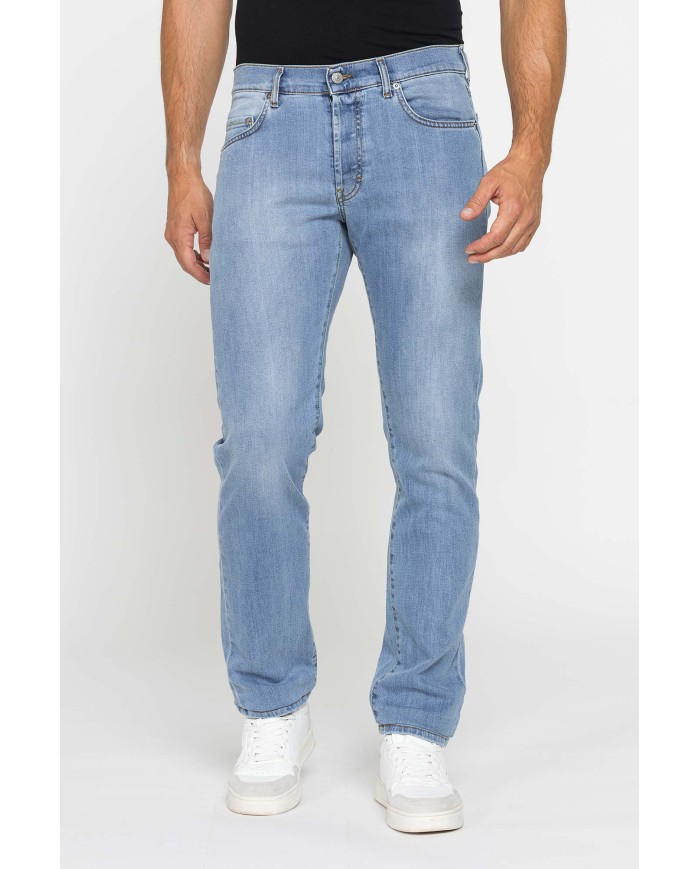 JEANS 5 TASCHE MOD. 710 IN DENIM STRETCH CON BOTTONI