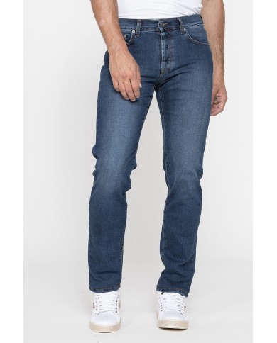 JEANS 5 TASCHE MOD. 710 IN DENIM STRETCH CON BOTTONI