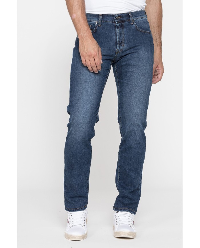 JEANS 5 TASCHE MOD. 710 IN DENIM STRETCH CON BOTTONI