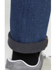JEANS TERMICO INVERNALE SLIM FIT CON INTERNO IN FELPA