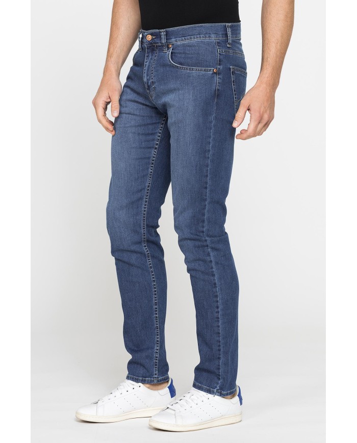 JEANS 5 TASCHE MOD. 717 SLIM FIT IN DENIM STRETCH LEGGERO