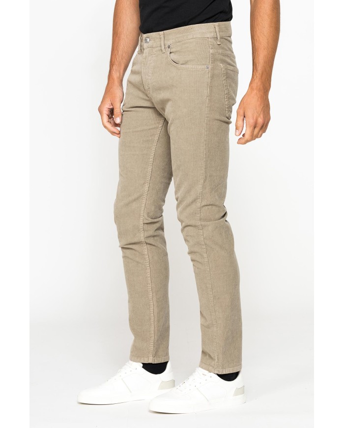 PANTALONE IN VELLUTO 1000r STRETCH MOD. 717 SLIM FIT