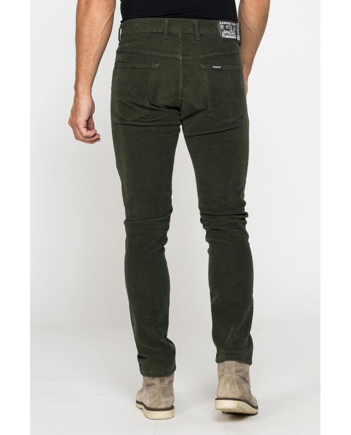 PANTALONE IN VELLUTO 1000r STRETCH MOD. 717 SLIM FIT