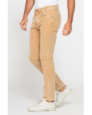 PANTALONE SLIM FIT IN VELLUTO STRETCH TINTURA ACID WASH