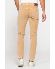 PANTALONE SLIM FIT IN VELLUTO STRETCH TINTURA ACID WASH