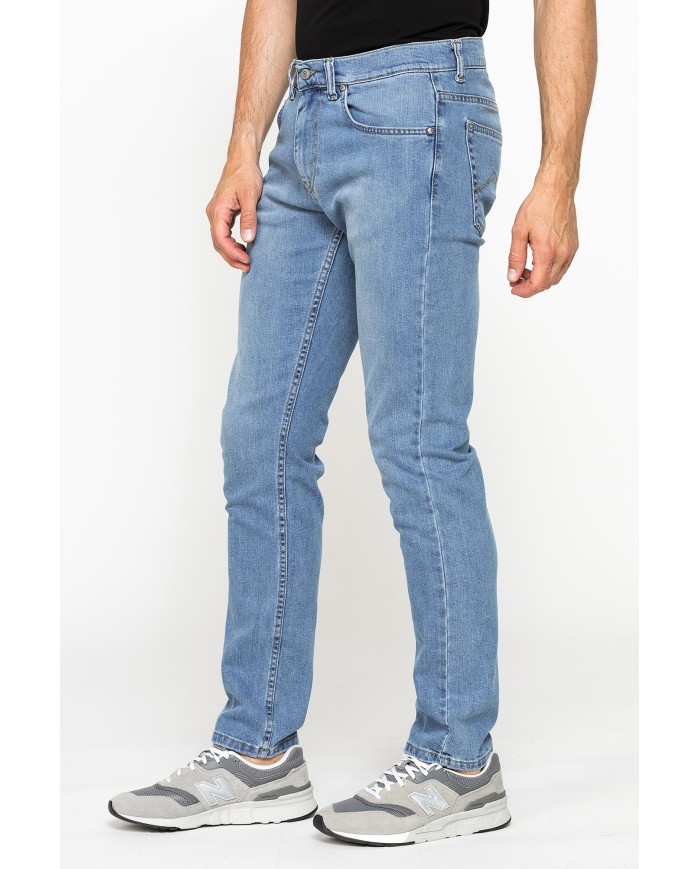 JEANS 5 TASCHE SLIM FIT MOD. 717 IN DENIM STRETCH 12 oz.