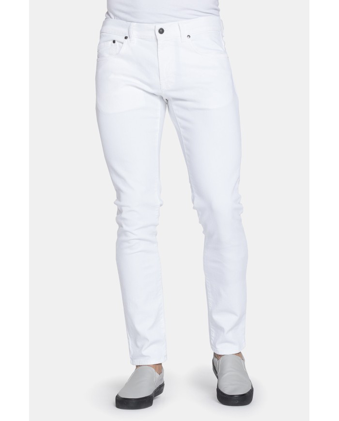 JEANS UOMO COLORATO STRETCH MOD. 717. Vita bassa gamba asciutta