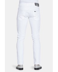 JEANS UOMO COLORATO STRETCH MOD. 717. Vita bassa gamba asciutta