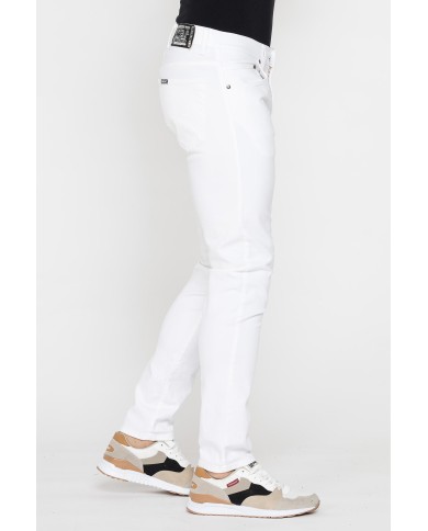 COLOR JEANS IN BULL DENIM SLIM FIT CON TINTURA OLD