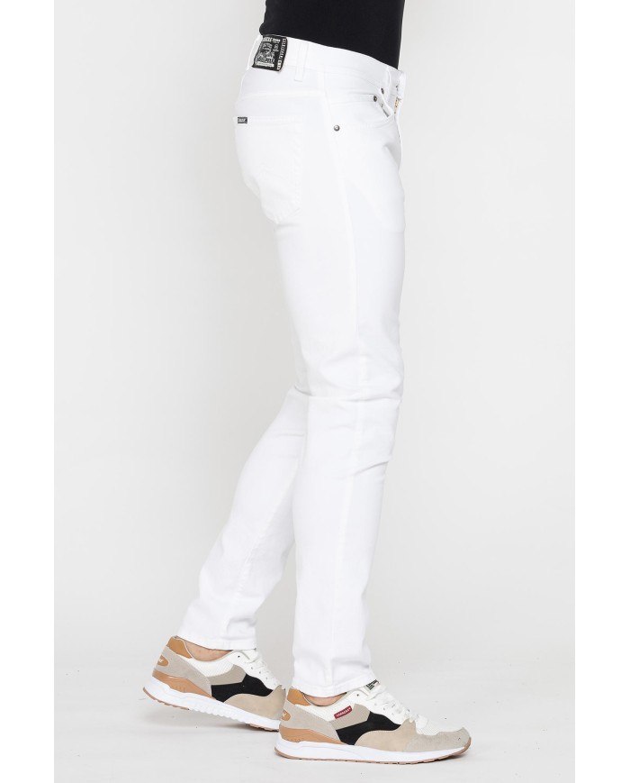 COLOR JEANS IN BULL DENIM SLIM FIT CON TINTURA OLD