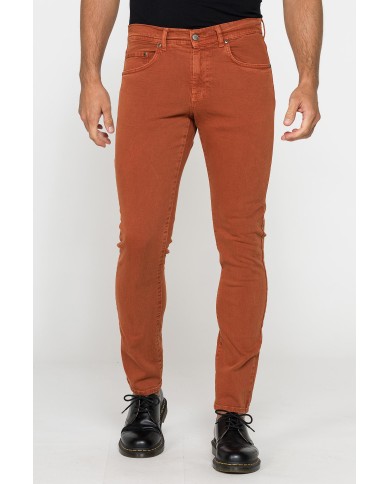 COLOR JEANS IN BULL DENIM SLIM FIT CON TINTURA OLD