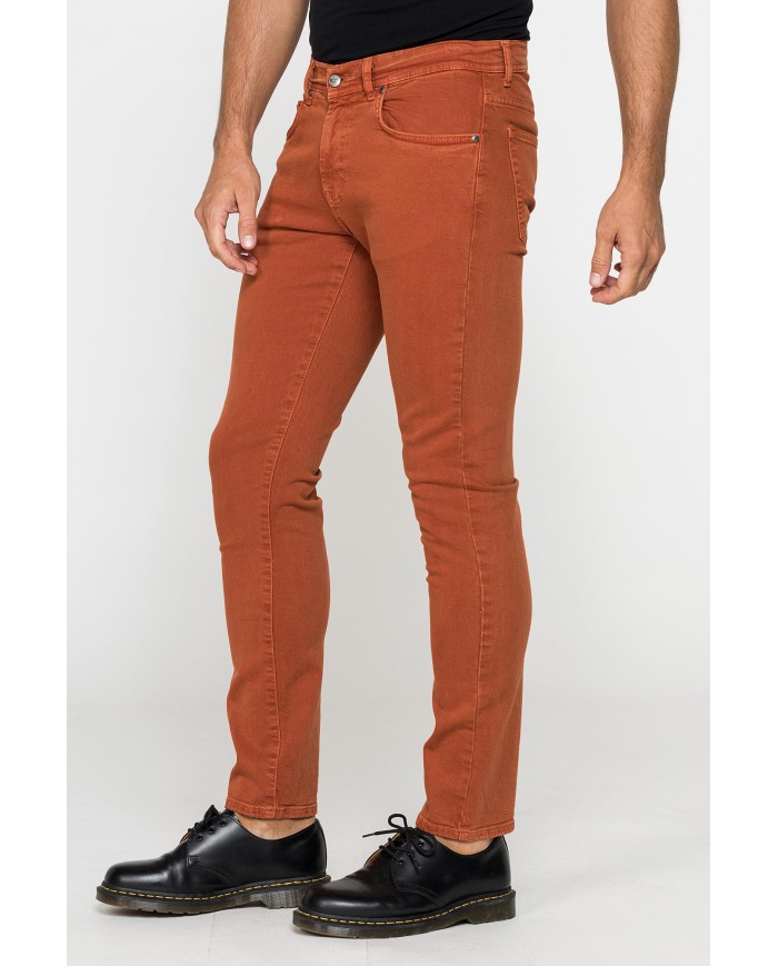 COLOR JEANS IN BULL DENIM SLIM FIT CON TINTURA OLD