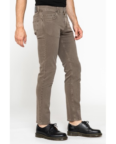 COLOR JEANS IN BULL DENIM SLIM FIT CON TINTURA OLD