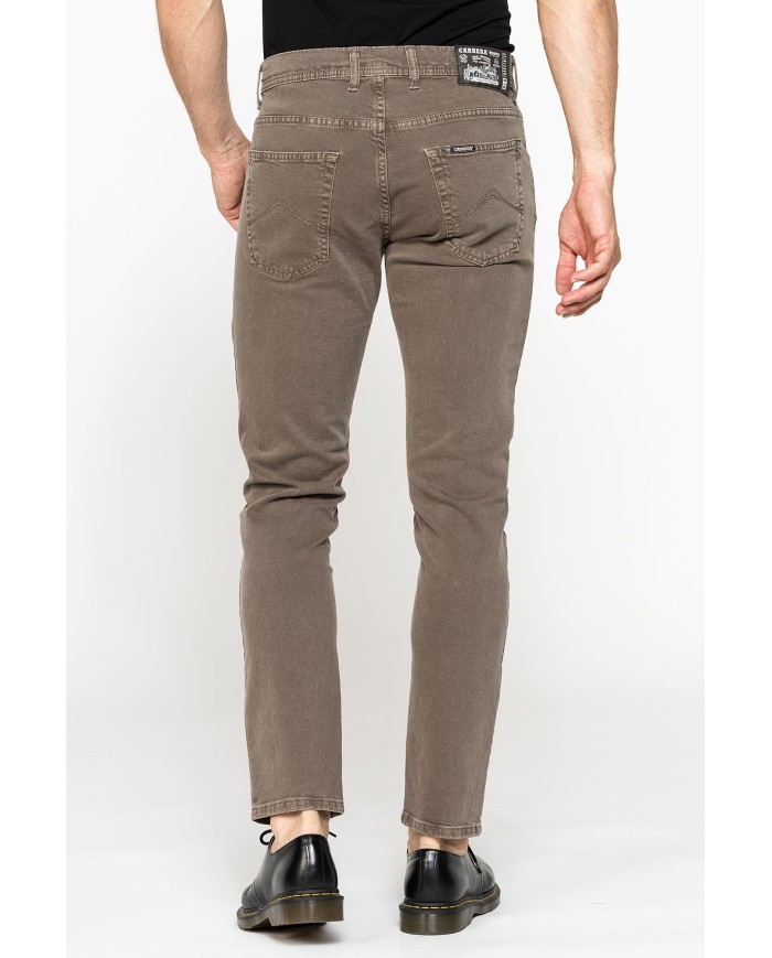 COLOR JEANS IN BULL DENIM SLIM FIT CON TINTURA OLD