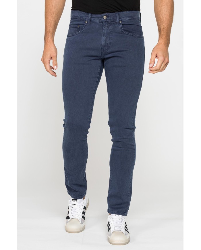 COLOR JEANS IN BULL DENIM SLIM FIT CON TINTURA OLD