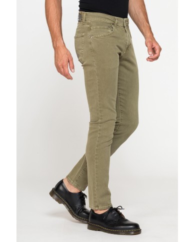 COLOR JEANS IN BULL DENIM SLIM FIT CON TINTURA OLD