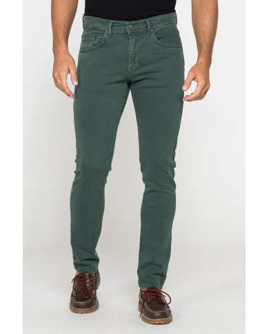 COLOR JEANS IN BULL DENIM SLIM FIT CON TINTURA OLD