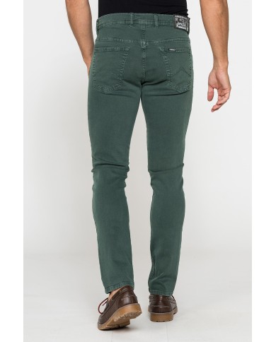 COLOR JEANS IN BULL DENIM SLIM FIT CON TINTURA OLD