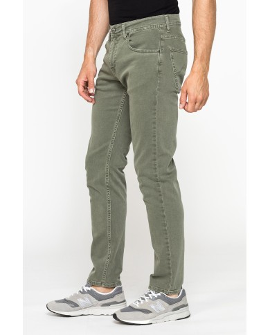 COLOR JEANS IN BULL DENIM SLIM FIT CON TINTURA OLD