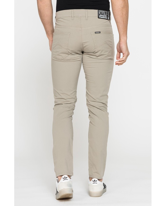 PANTALONE COLORATO DA UOMO IN COTONE STRETCH