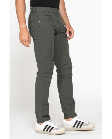 PANTALONE COLORATO DA UOMO IN COTONE STRETCH