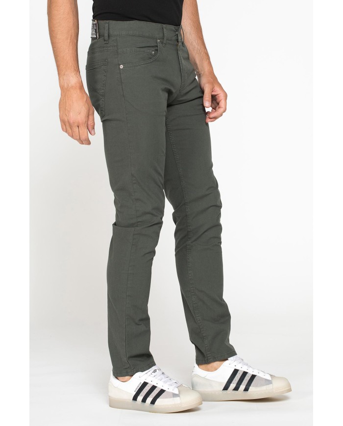 PANTALONE COLORATO DA UOMO IN COTONE STRETCH
