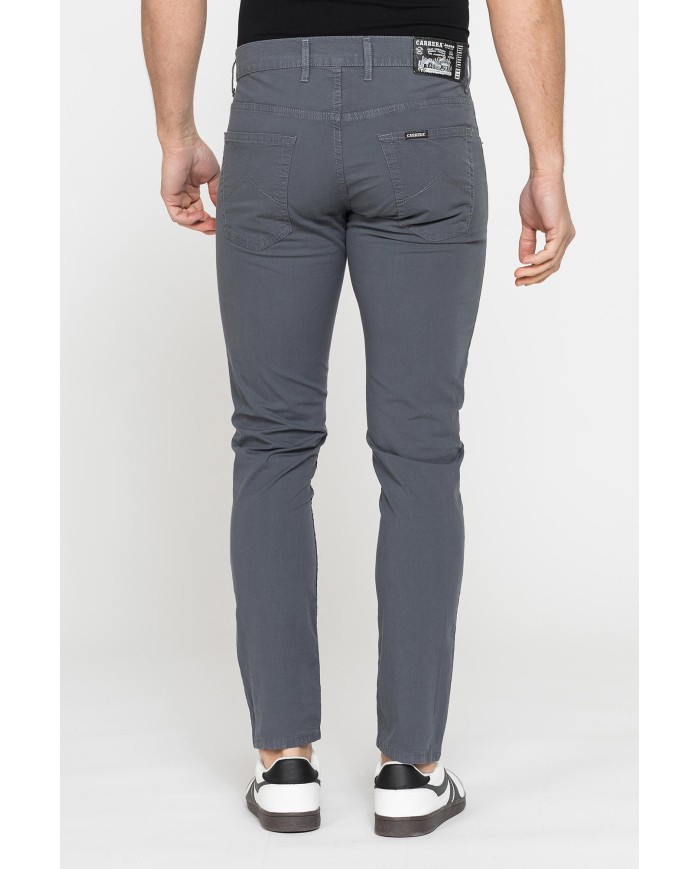 PANTALONE COLORATO DA UOMO IN COTONE STRETCH