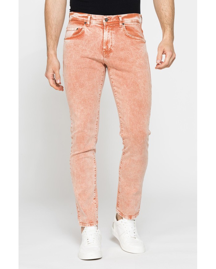 COLOR JEANS UOMO MOD. 717 SLIM FIT IN BULL DENIM SPECIAL DYED