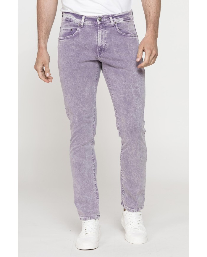 COLOR JEANS UOMO MOD. 717 SLIM FIT IN BULL DENIM SPECIAL DYED