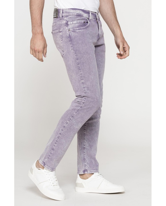 COLOR JEANS UOMO MOD. 717 SLIM FIT IN BULL DENIM SPECIAL DYED