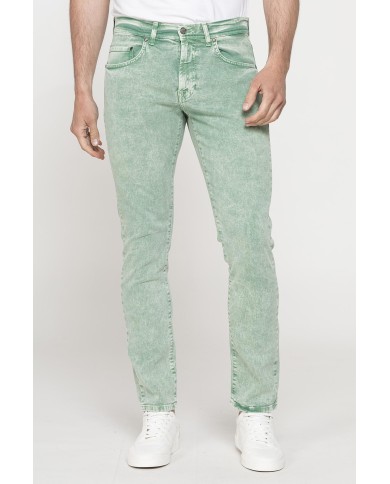 COLOR JEANS UOMO MOD. 717 SLIM FIT IN BULL DENIM SPECIAL DYED