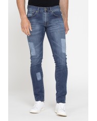 JEANS UOMO STRETCH MOD. 717. Vita bassa gamba asciutta