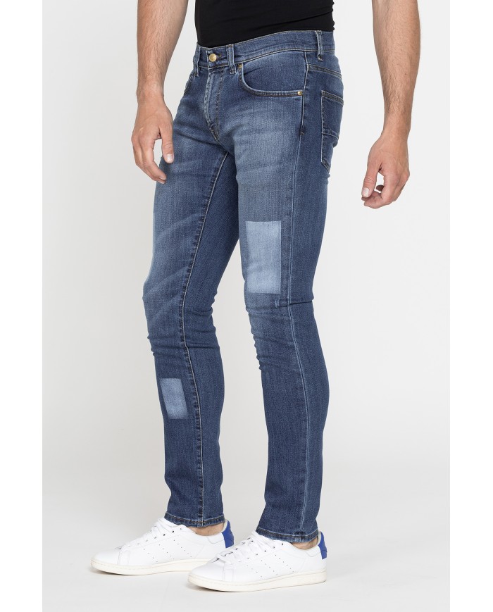 JEANS UOMO STRETCH MOD. 717. Vita bassa gamba asciutta