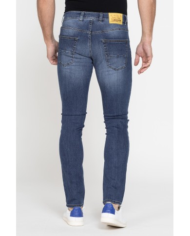 JEANS UOMO STRETCH MOD. 717. Vita bassa gamba asciutta