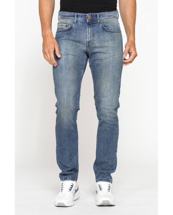 JEANS UOMO 5 TASCHE MOD. 717 SLIM FIT CON TRATTAMENTI