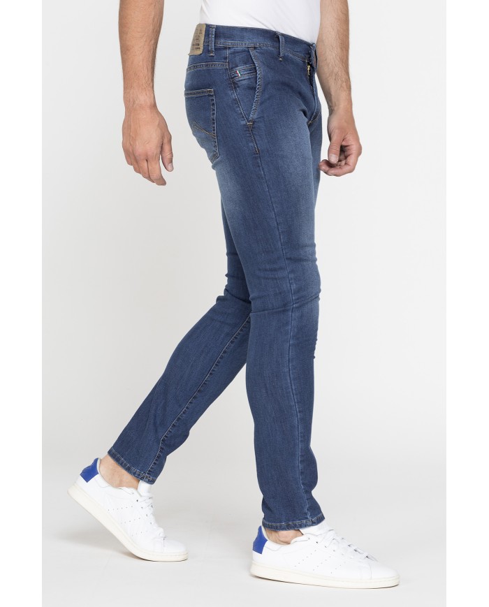 JEANS UOMO MOD. 717 IN DENIM ELASTICIZZATO LEGGERO 9 oz.