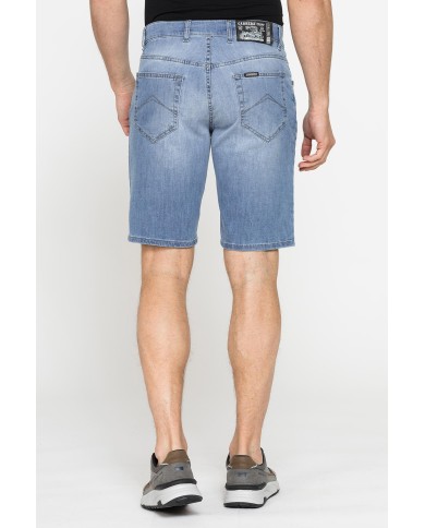 BERMUDA 5 TASCHE IN JEANS LEGGERO ELASTICIZZATO