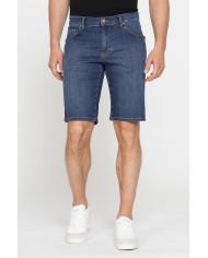 BERMUDA 5 TASCHE IN JEANS LEGGERO ELASTICIZZATO