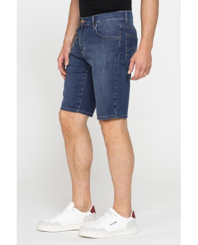 BERMUDA 5 TASCHE IN JEANS LEGGERO ELASTICIZZATO