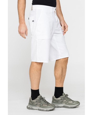 BERMUDA TINTA UNITA IN TELA DI COTONE