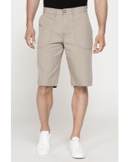 BERMUDA TINTA UNITA IN TELA DI COTONE