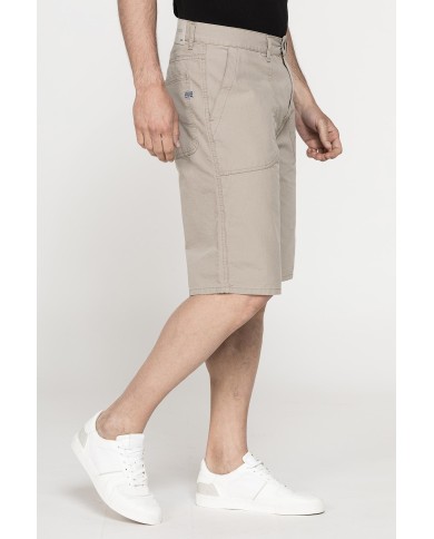 BERMUDA TINTA UNITA IN TELA DI COTONE