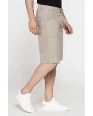 BERMUDA TINTA UNITA IN TELA DI COTONE