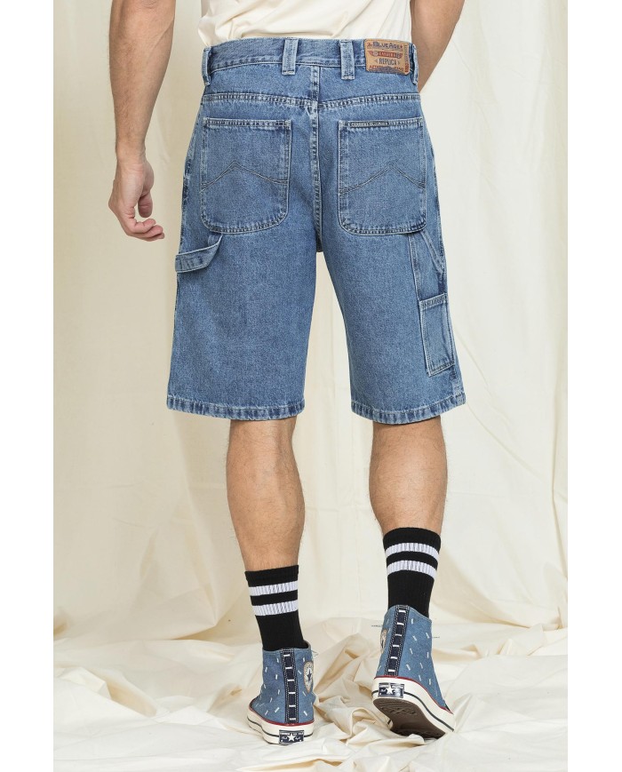JEANS CORTO MOD. CARPENTER IN DENIM REPLICA OLD STYLE