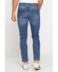 JEANS UOMO 5 TASCHE MOD. 727 SKINNY DENIM STRETCH CON LAVAGGI