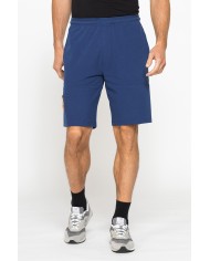 BERMUDA SPORTIVI IN PIQUET DI COTONE CON ZIP