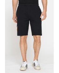 BERMUDA SPORTIVI IN PIQUET DI COTONE CON ZIP