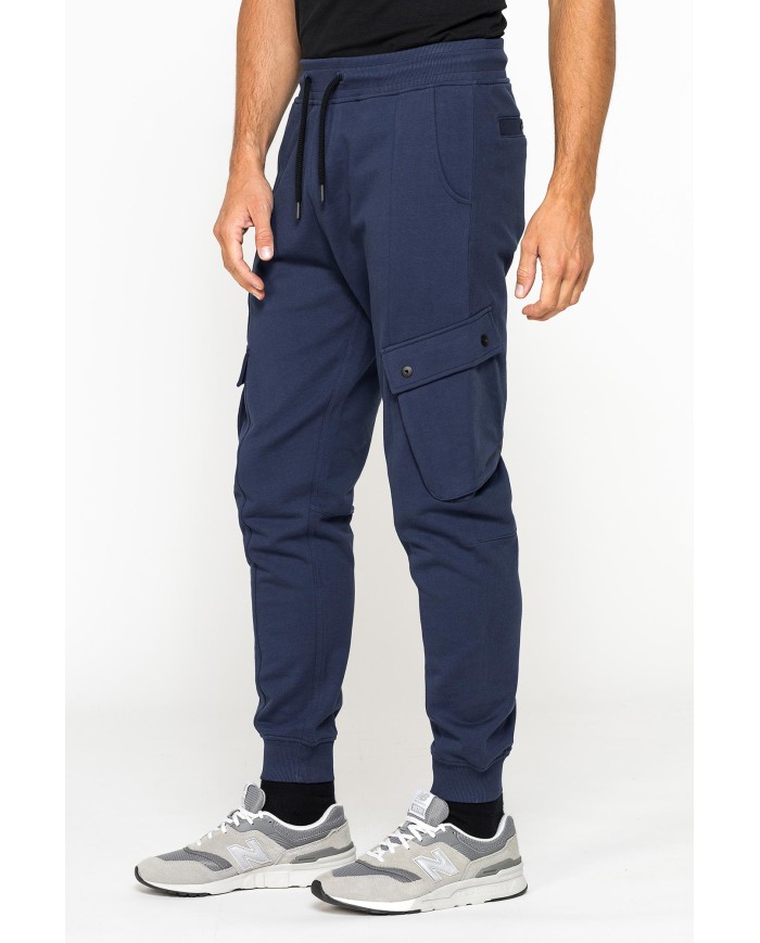 PANTALONE IN FELPA PESANTE CON TASCONI