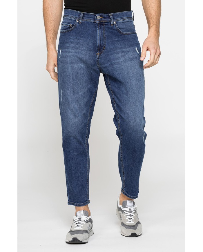 JEANS 5 TASCHE MOD. 739 FIT CARROT IN DENIM STRETCH 12 oz